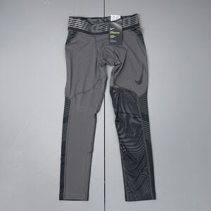 NEW NIKE Hypercool Ankle Training Tights Youth Boys M Grey 843971-038 Stretch
